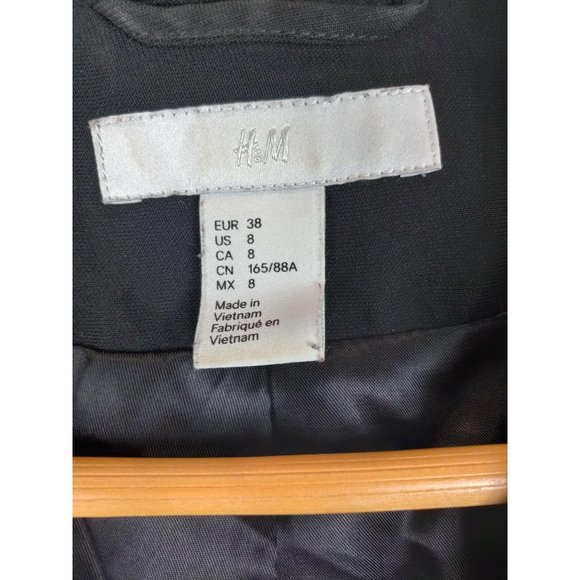 H&M casual black blazer size 8 - Picture 6 of 7